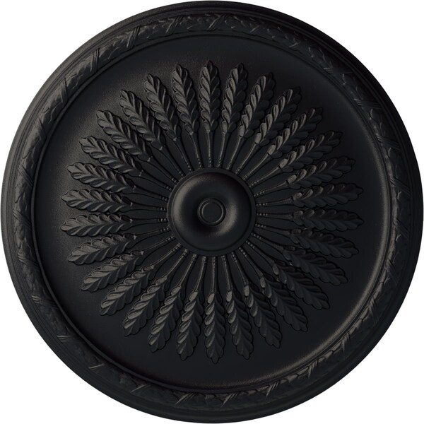 Ekena Millwork Juniper Ceiling Medallion (Fits Canopies up to 7"), Hand-Painted Steel Gray, 36"OD x 1 1/2"P CM36JUSGS - main